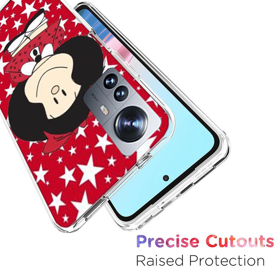 Mafalda Cartoon Phone Case For Xiaomi Mi 13 12T Poco F7 Pro 14 Ultra 15 Pro 12X 12 9 8 Lite 5G 11T 11i 10 10T Pro Capa Coque
