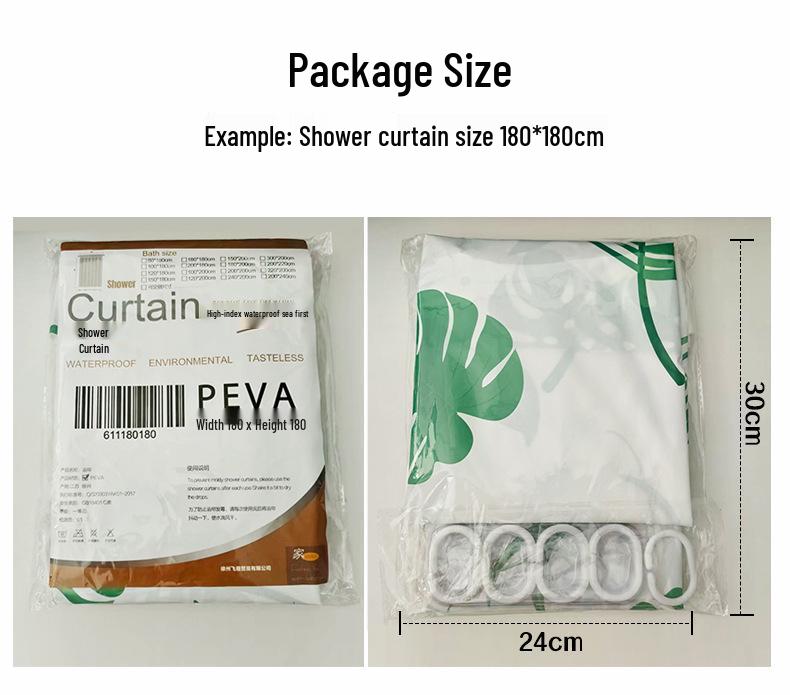 Luxury Eco-Friendly Waterproof & Mildew-Resistant Shower Curtain