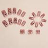 24 Pieces Medium and Long Love Stars Cute Little Rabbit Childlike Girl Heart Fake Nails Wearable Manicure