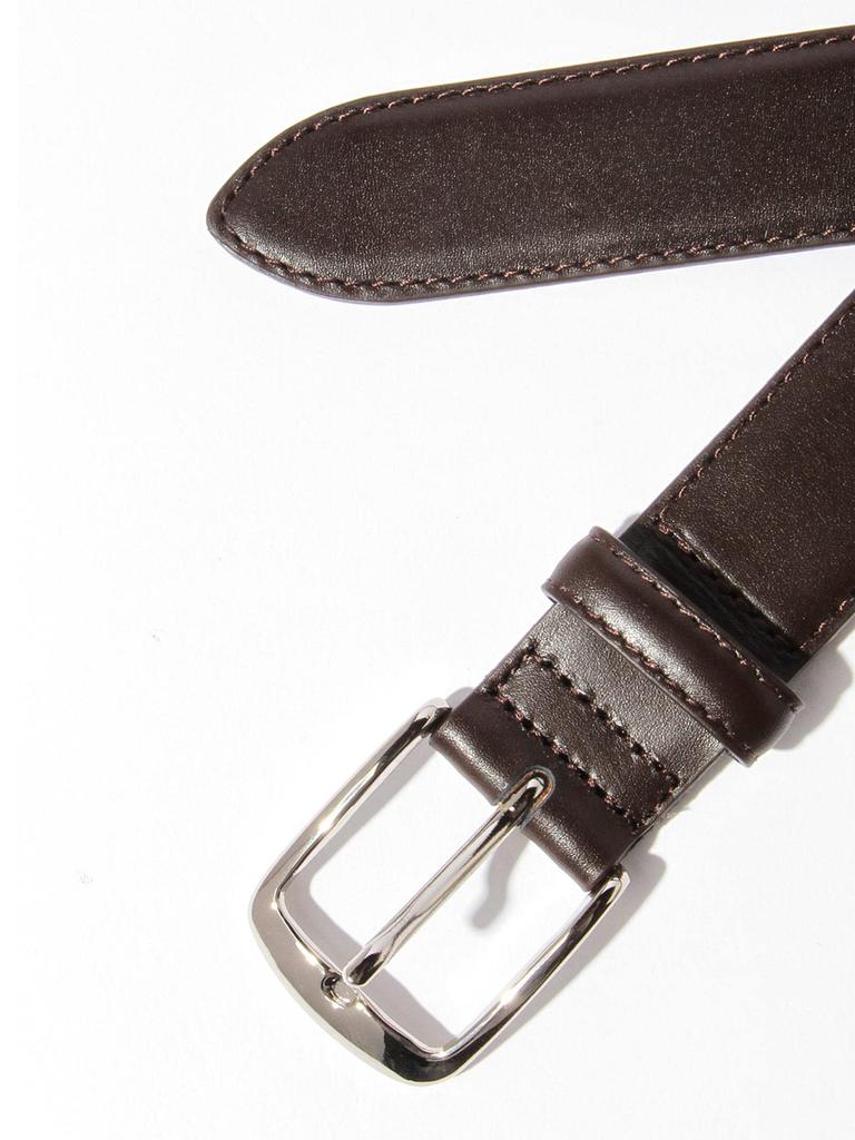 [BEAMS' 100 Must-Have Items] [BEAMS F] Classic Kip Leather Belt 21520032996 D.BROWN Dark Brown Size 36 21520032996