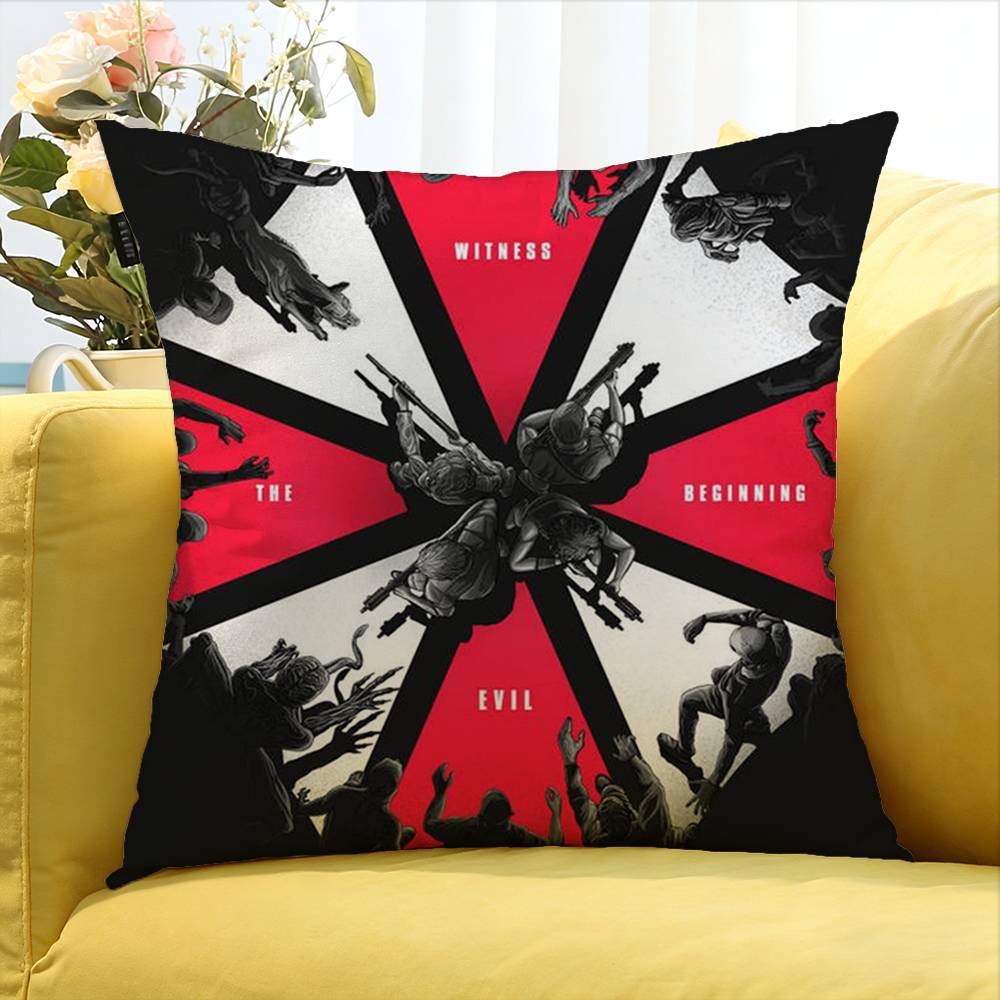 Game R-Resident E-Evil Requiem Leon Various Sizes Square Pillow Case For Car Home Bedchamber Decor