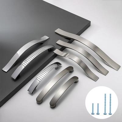 Moderne Küche Schublade Schrank gebürstet Silber Möbel Hardware Home Improvement