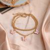 2 In 1 Bohemian Beach Resin Butterfly Anklet for Ladies