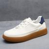 Men'S Shoes Spring New Leather Men'S Board Shoes German Training Shoes Soft Sole Breathable Non-Stuffy Feet White Shoes Light Casual Shoes