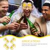 4 Pcs Beer Glasses Mug Shaped Carnival Eyeglasses Cool Funny for Festival Cup Spectacles Man