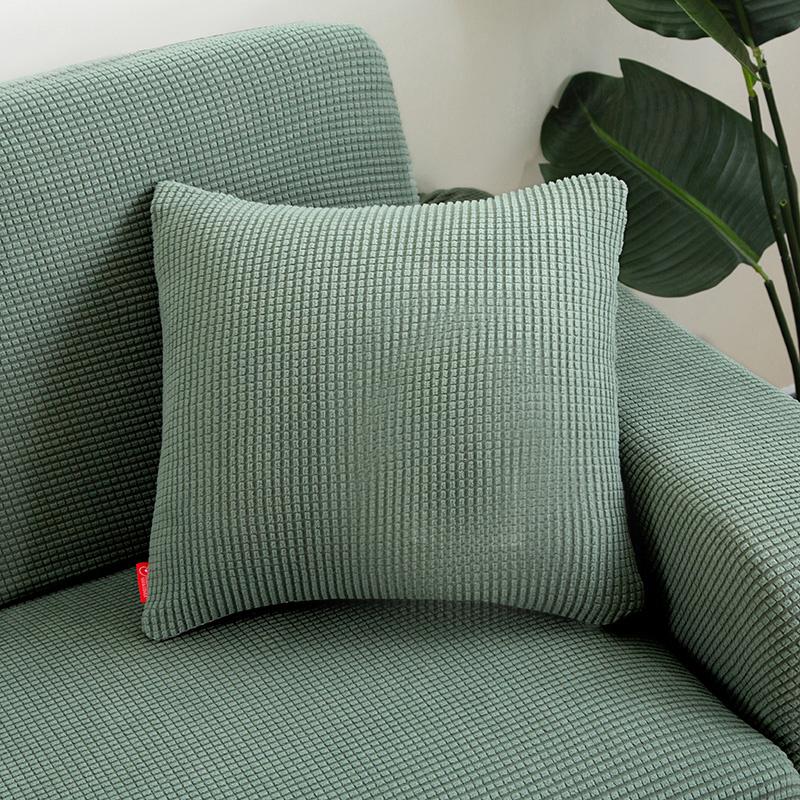 Solid Color Pillowcase Simple Throw Pillow Case For Sofa Car Home Decorative Corn Velvet Cushion Cover Decor