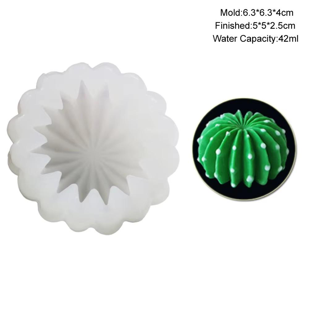 Succulent Plants Fondant Silicone Mold 3d DIY Candle Clay Resin Plaster Chocolate Wax Mould Flower Decorative Molding