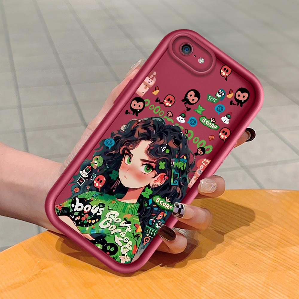 Soft Silicone Square Ladder Printing Pattern Phone Casing Full Cover Camera Shockproof Protection Rubber Case for iPhone Infinix Tecno OnePlus