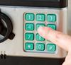 Utsumi Piggy Automatic Insertion for PIN Electronic Sound Bank, Bills, Coins, Password, Code, Lock, Key, Security,