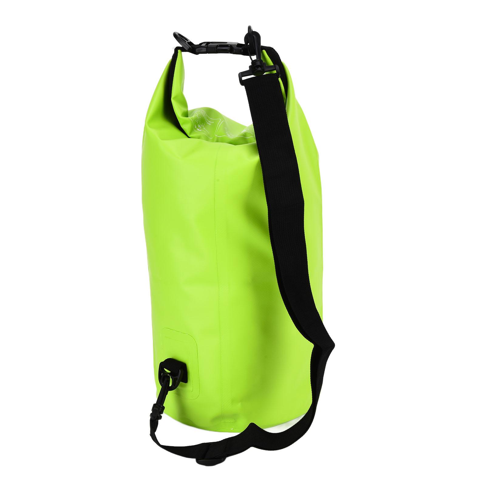 

IPX6 Waterproof Travel Bag Large Capacity Wear Resistant PVC Storage Bag for Outdoor Camping Light Green10L