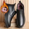 Wool Men's Shoes Winter Leather Cotton Shoes Men's Models Fleece Thickened Outer Wear Platform Dad Shoes Northeast Snow Boots Men