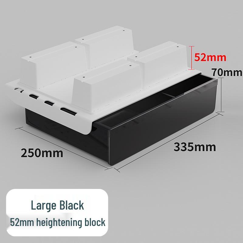 Invisible Under-Desk Storage Drawer for Office Workstation