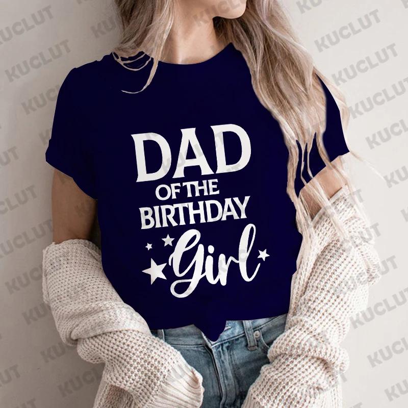 Papa, Mama, Schwester, Bruder des Geburtstagskinds Party-T-Shirt Familie passendes Outfit Harajuku Kleidung Unisex Tops Kurzarm-T-Shirts