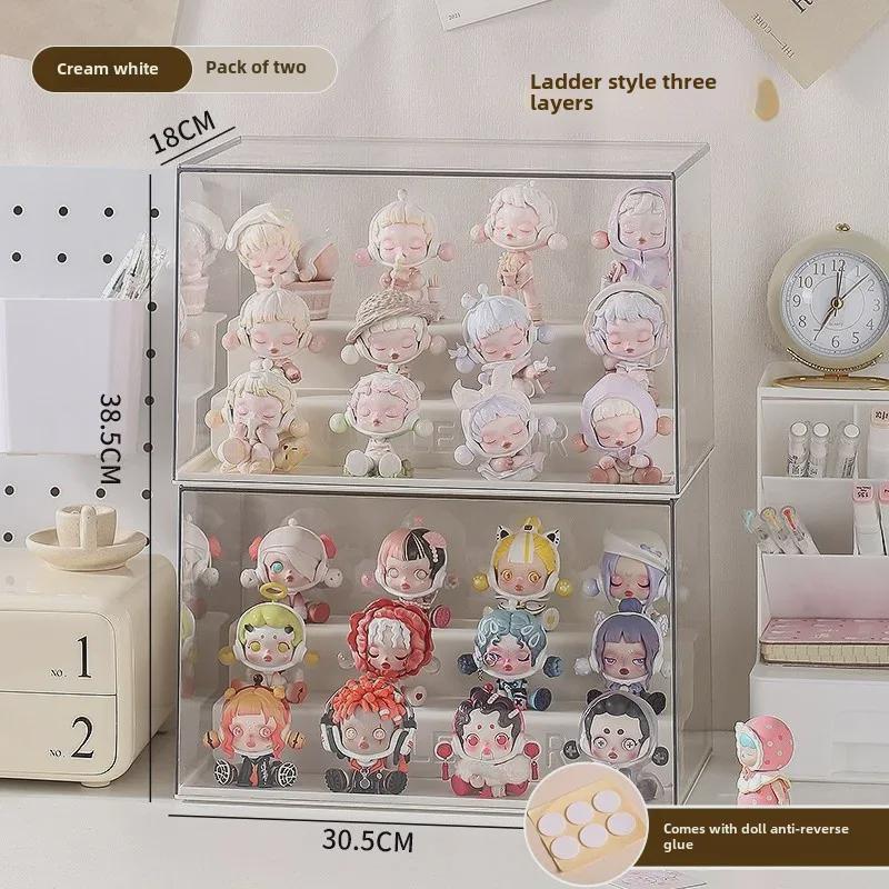 

Акриловая витрина Bubble Mart для коллекционных предметов: Прозрачная настенная коробка для кукол и предметов ручной работы