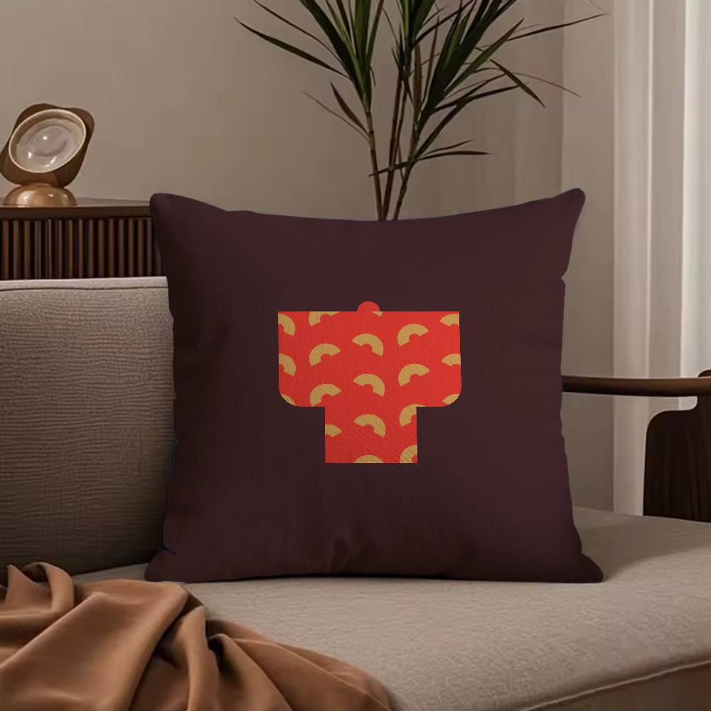 Japan Day Anime Simple Pillow Case Anti-dustmite Pillowcase Invisible zipper silky short plush Sofa cushion cover