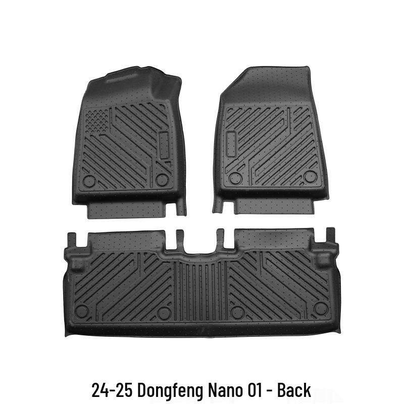 24-25 Dongfeng Nano 01 High-Edged 3D Anti-Slip TPE Floor Mats for Interior