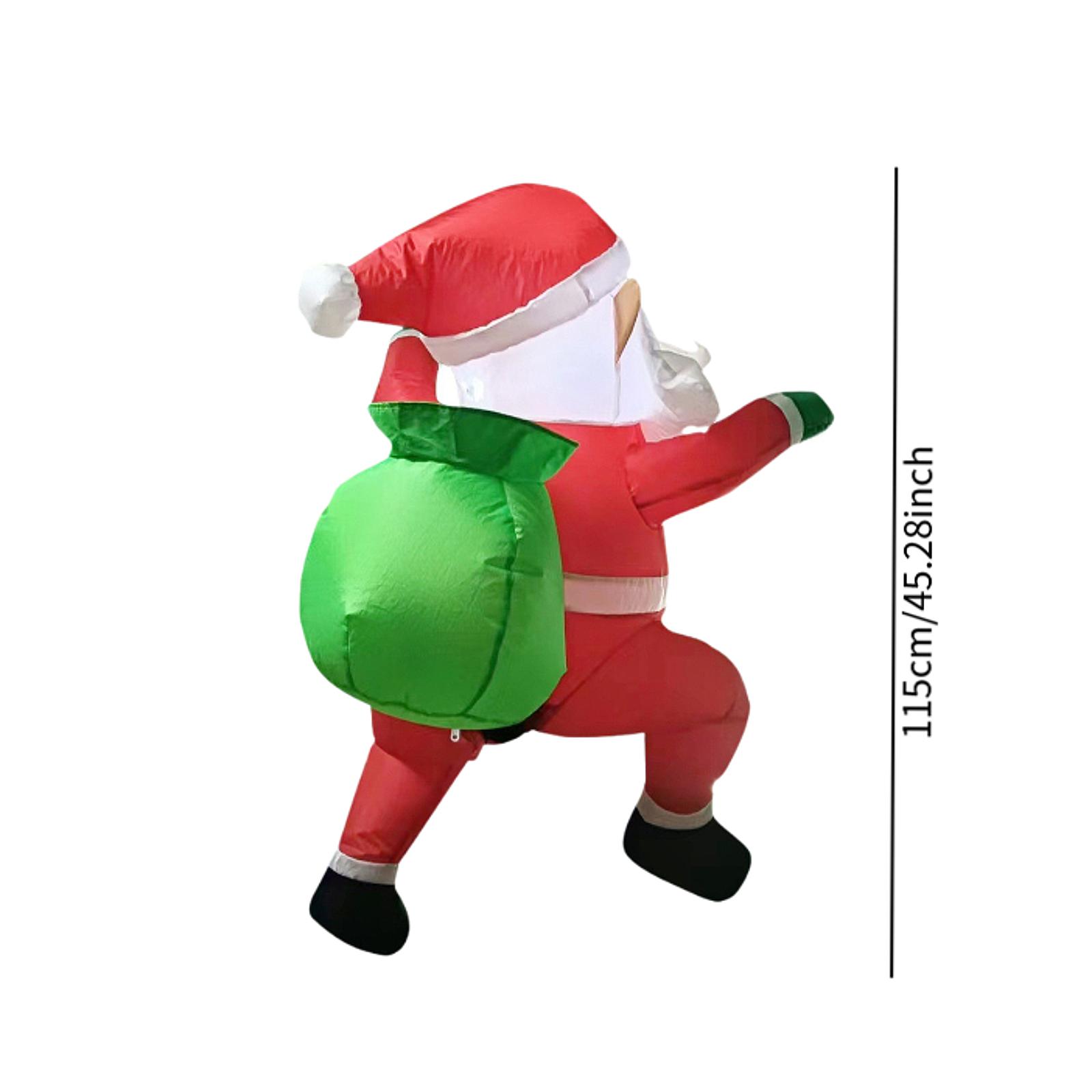 Climbing Window Inflatable Santa Claus Indoor Decoration for Tiles Wall Yard Large Inflatable Santa Ornament Party Supplies