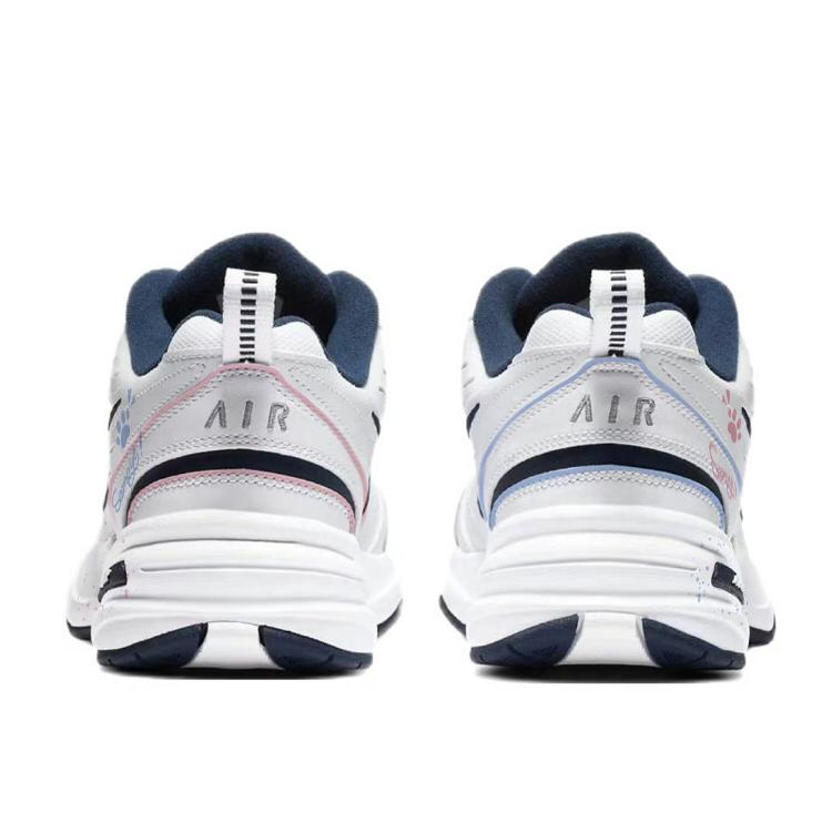 Nike Air Monarch 4 Textile, Synthetic Leather, Split Cow Leather Slip Resistant, Abrasion Resistant, Height Increasing 415445-102(Team183-)