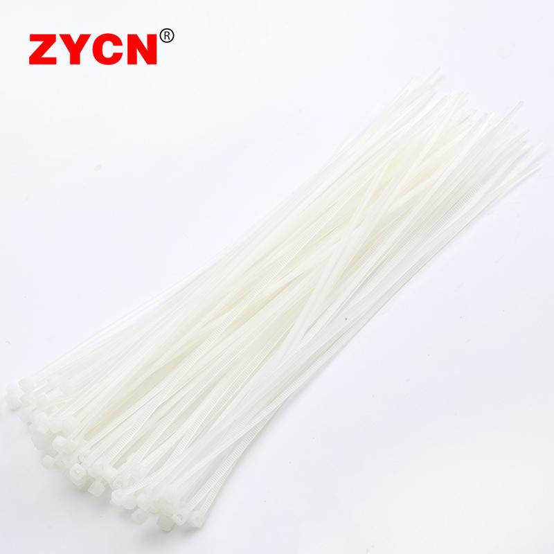 100PCS Self-Locking Plastic Nylon Cable Tie White Fastening Ring 1.9X100  3.5X300 Wire Zip Wraps Strap 2.7*200 Series Set