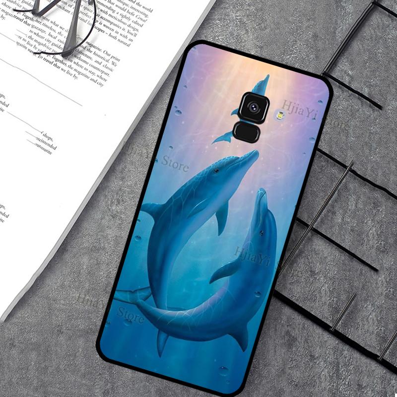 Ocean Dolphin Phone Case For Samsung J7 J5 J3 J1 2016 A3 A5 2017 J4 J6 Plus J8 A7 A8 A9 2018 Case Cover