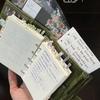 Olive Green Pocket-Sized Thick Loose-Leaf Notebook Planner