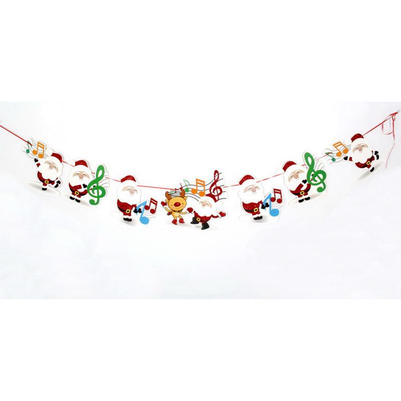 Cartoon Weihnachtsfeiertagsbanner und Hängeflaggen