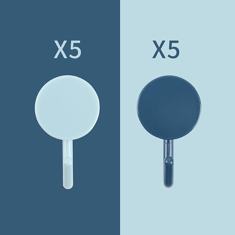 Starka självhäftande krokar utan spik: Kraftiga, icke-märkande ryggsäckshängare för bakom dörren för köks- och badrumsväggar