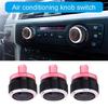 3pcs/Pack Automobiles Climate Control Knobs Fan Speed Adjuster Button For 206 207 Efficient Car Temperature Management