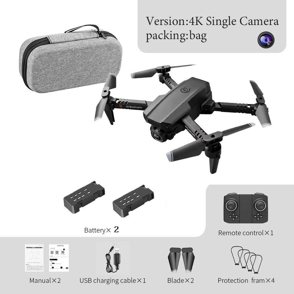 New XT6 Mini Drone 4K 1080P HD Camera WiFi Fpv Air Pressure Altitude Hold Foldable Quadcopter RC Dron Kid Toy Boys GIfts