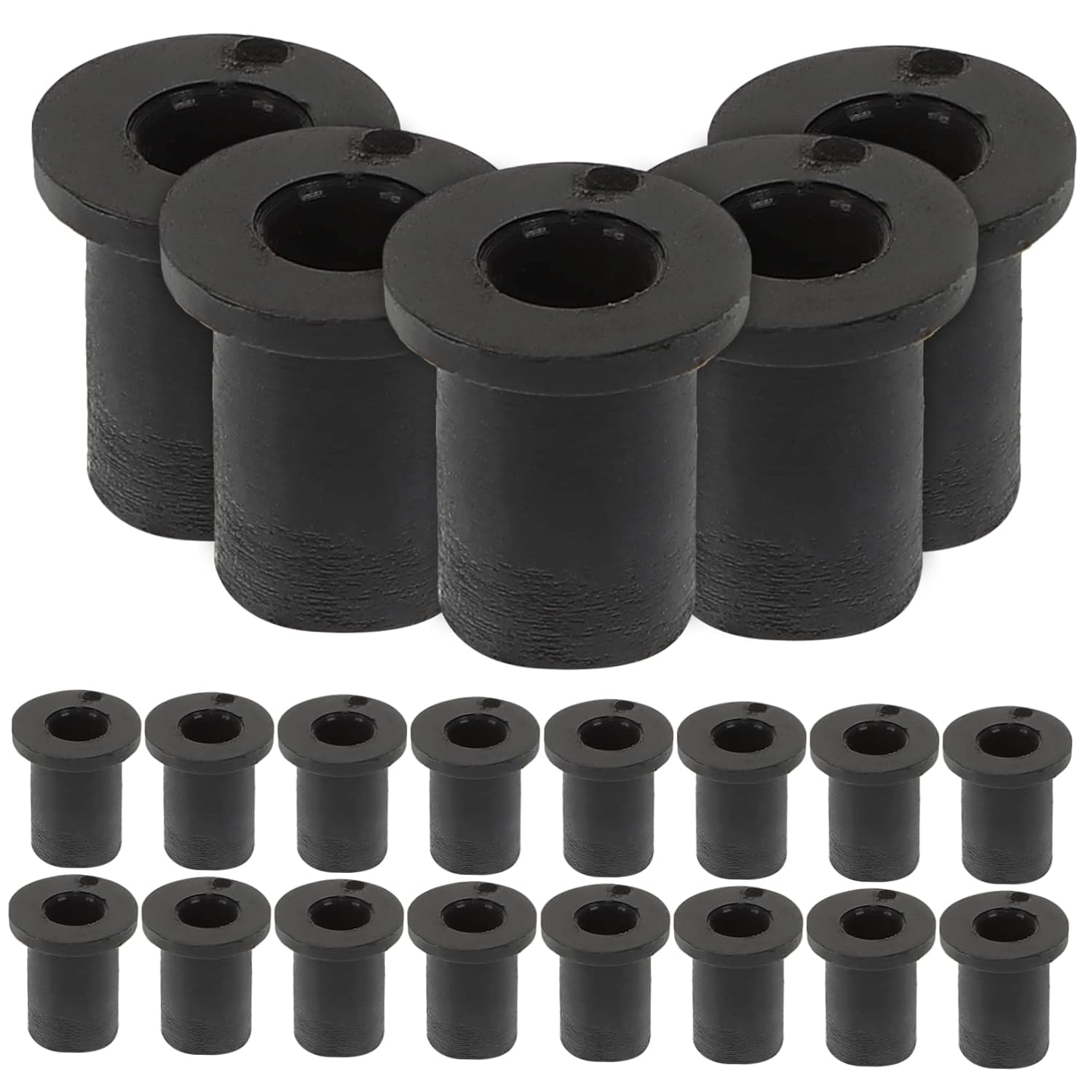 

25pcs Rubber Well Nuts Kit 8-32 Well Nuts 5/16 Hole 0.499 Length Compatible with GM347065 Motorcycle Windscreen Fasteners for Fairing Installation