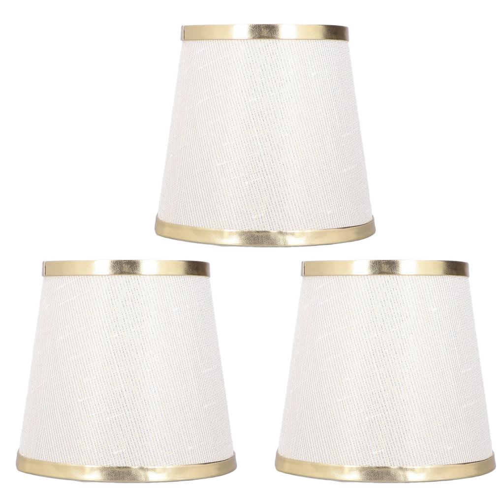 3PCS E14 Lampshade Barrel Shape Table Lamp Shade Meson Installation Fabric Bedroom Ceiling Lamp