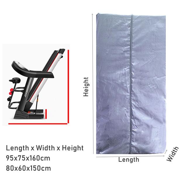 

3 цвета, крытый водонепроницаемый чехол для беговой дорожки, беговая дорожка, пылезащитное укрытие, защитные чехлы для беговой дорожки, укрытие 80x60x150cm серебряный