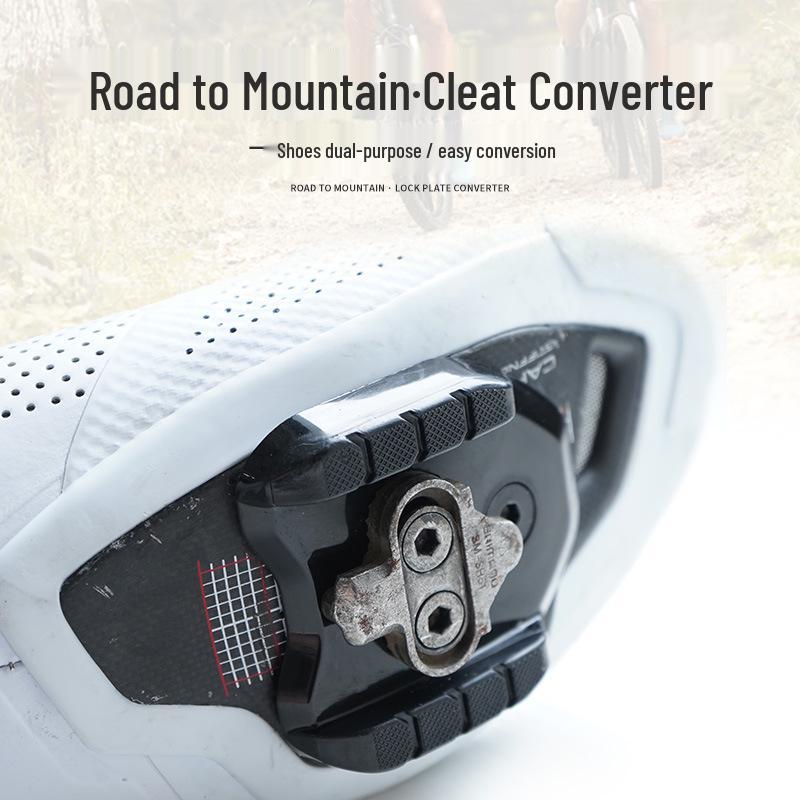 Lightweight Bicycle Pedal Conversion Plate: Road Lock To Mountain SPD Adapter