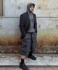 Kallapataleu Nylon Banding Cargo Pocket Bermuda Shorts - Charcoal