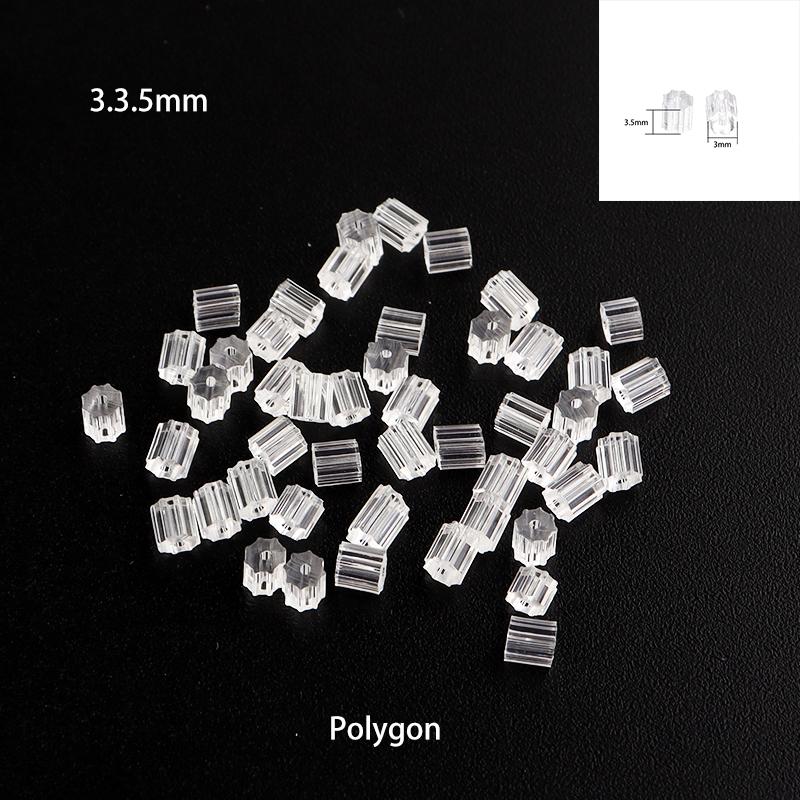 200-2000pcs/lot Clear Soft Silicone Rubber Ear Stopper Plugging Earring Back Ear Studs For DIY Earrings Jewelry Making Accessory