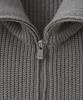 BLOND9 Half Zip Rib Knit Top_Gray