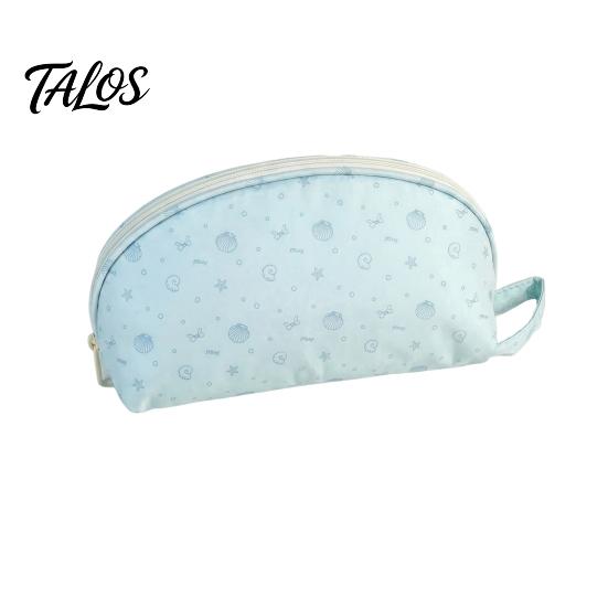 Stationery Organizer for Desk Shell Shape Pencil Pouch, Large Capacity Durable Polyester Fiber Storage Back to School Supplies Case, Smooth Zipper Bag