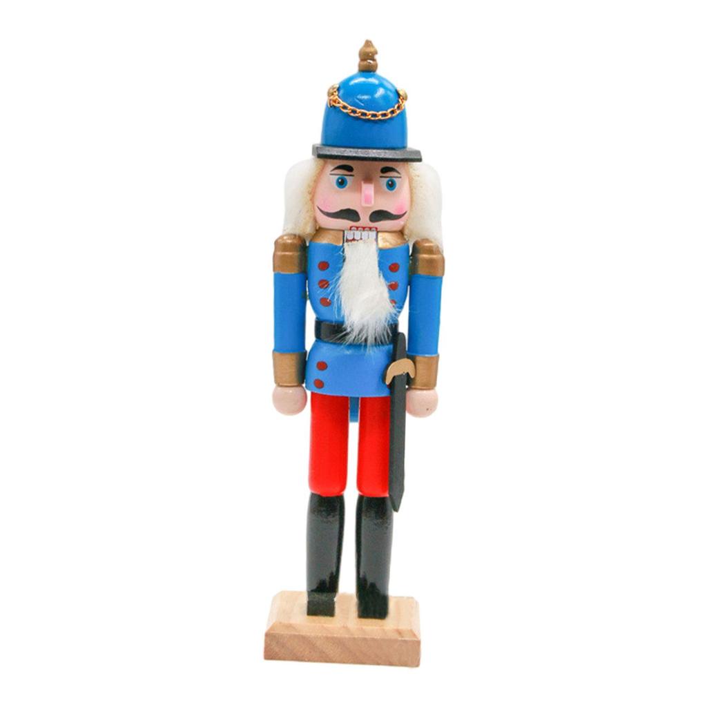 Nutcracker Ornaments Christmas Ornaments Classic Style Cartoon Decorative Nutcracker Crafts Desktop Decor for Shelves Desktop