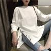 Korean Style Long Sleeve T Shirt With Pearl Embellishments For Autumn Casual Wear