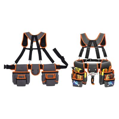 Multifunctional Magnetic Tool Belt With Removable Pockets For Organizing Tool In Construction And Renovations Projects