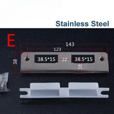 Door Lock Plate Clip Stainless Steel for Gate Home Bedroom Bathroom Door Hardware HA1021 H