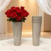 2Pcs Large Metal Vases Farmhouse French Flower Bucket Vases for Cut Flowers Wedding Table Centerpiece Home Decorations