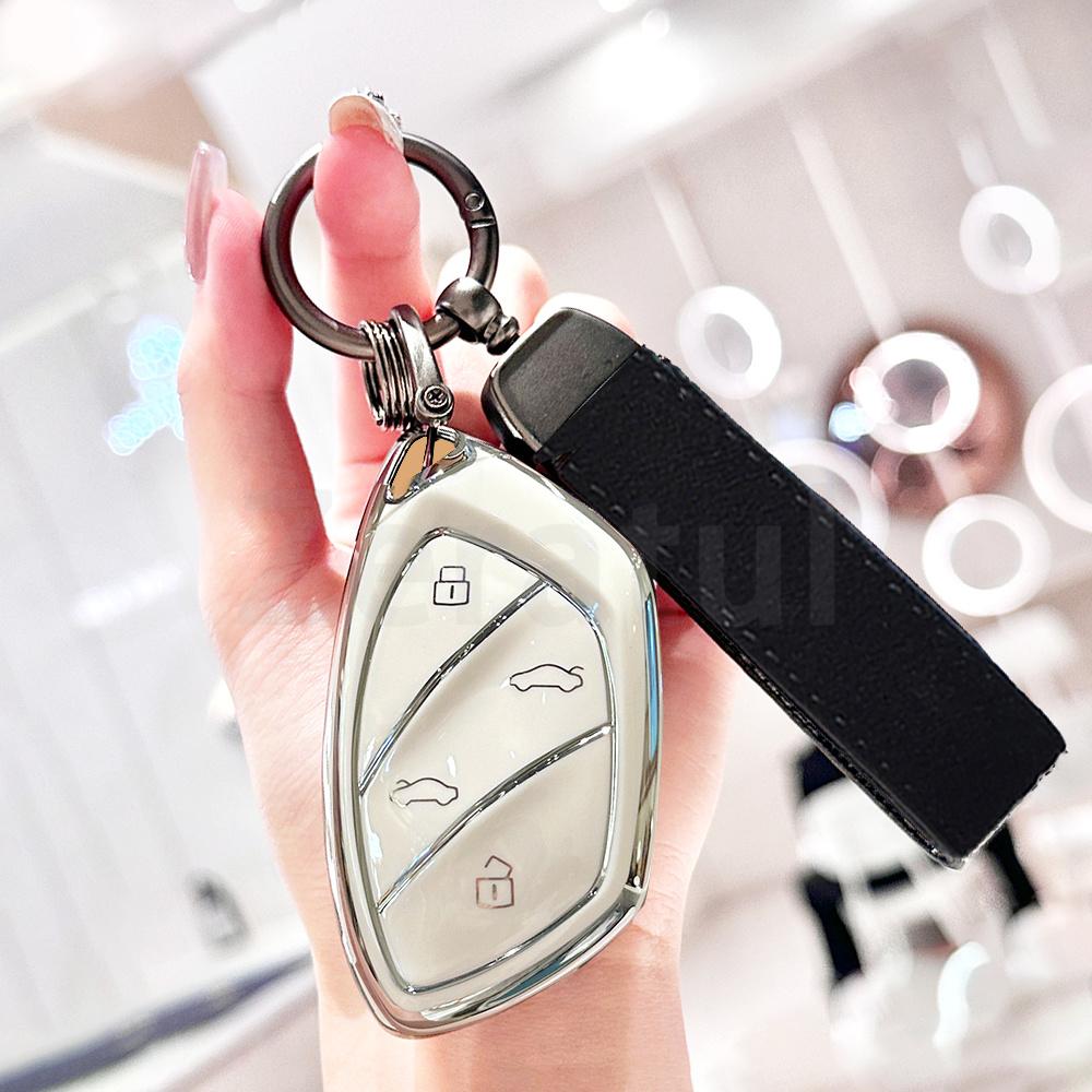 Car Key Case Cover For Roewe Marvel X Marvel R Rx5 I6 I5 Rx3 Rx8 Erx5 Mg Zs Ev Mg6 Ezs Hs Ehs Fob Shell Anti-Scratch Accessories