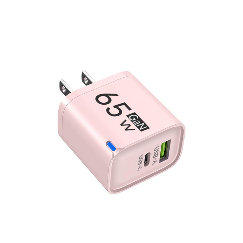 61W GaN USB C Charger 1 Ports Fast Charging Mobile Phone Adapter QC1.1 Wall for iPhone 16 17 Samsung Xiaomi Huawei EU US UK Plug