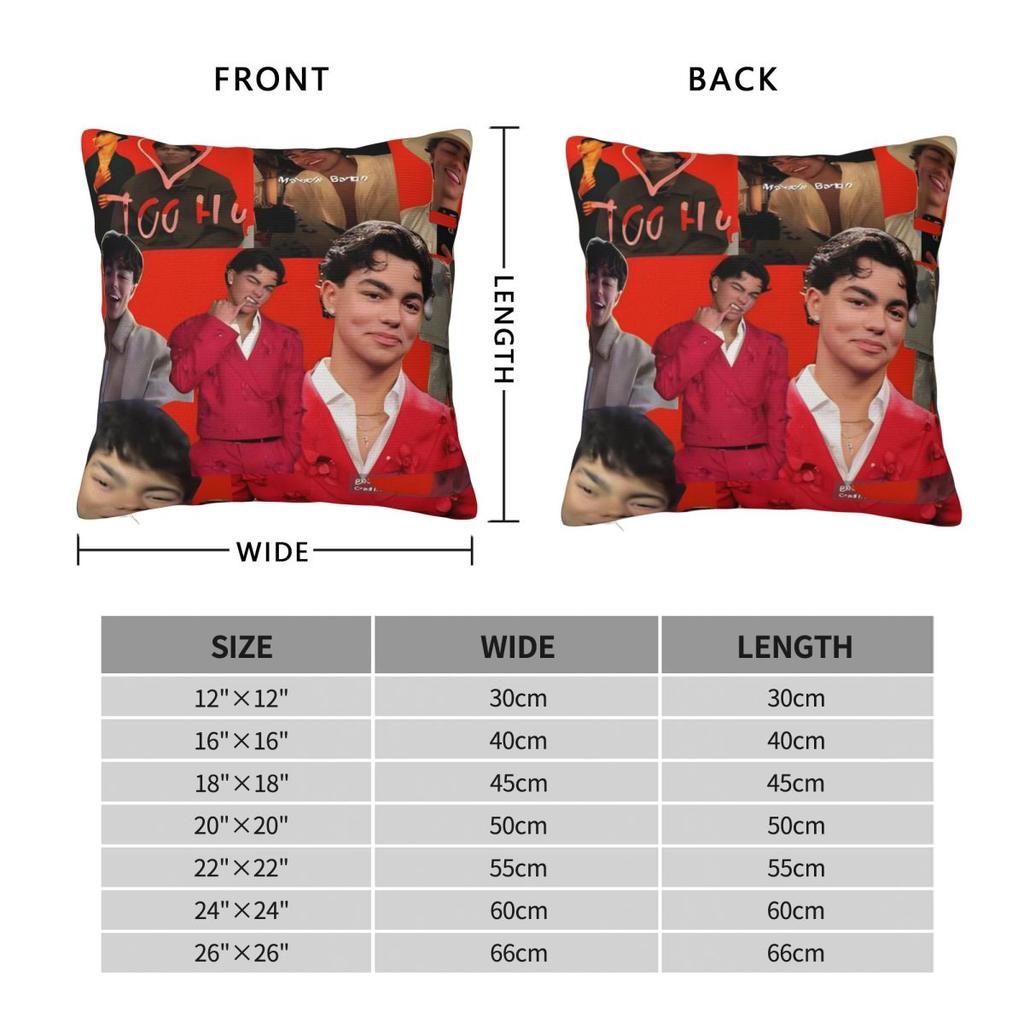 Pillow Cover Malachi Barton American Actor And Singer Photo Pattern Cushion Cover Pillow Case For Chair Sofa Pillowcases