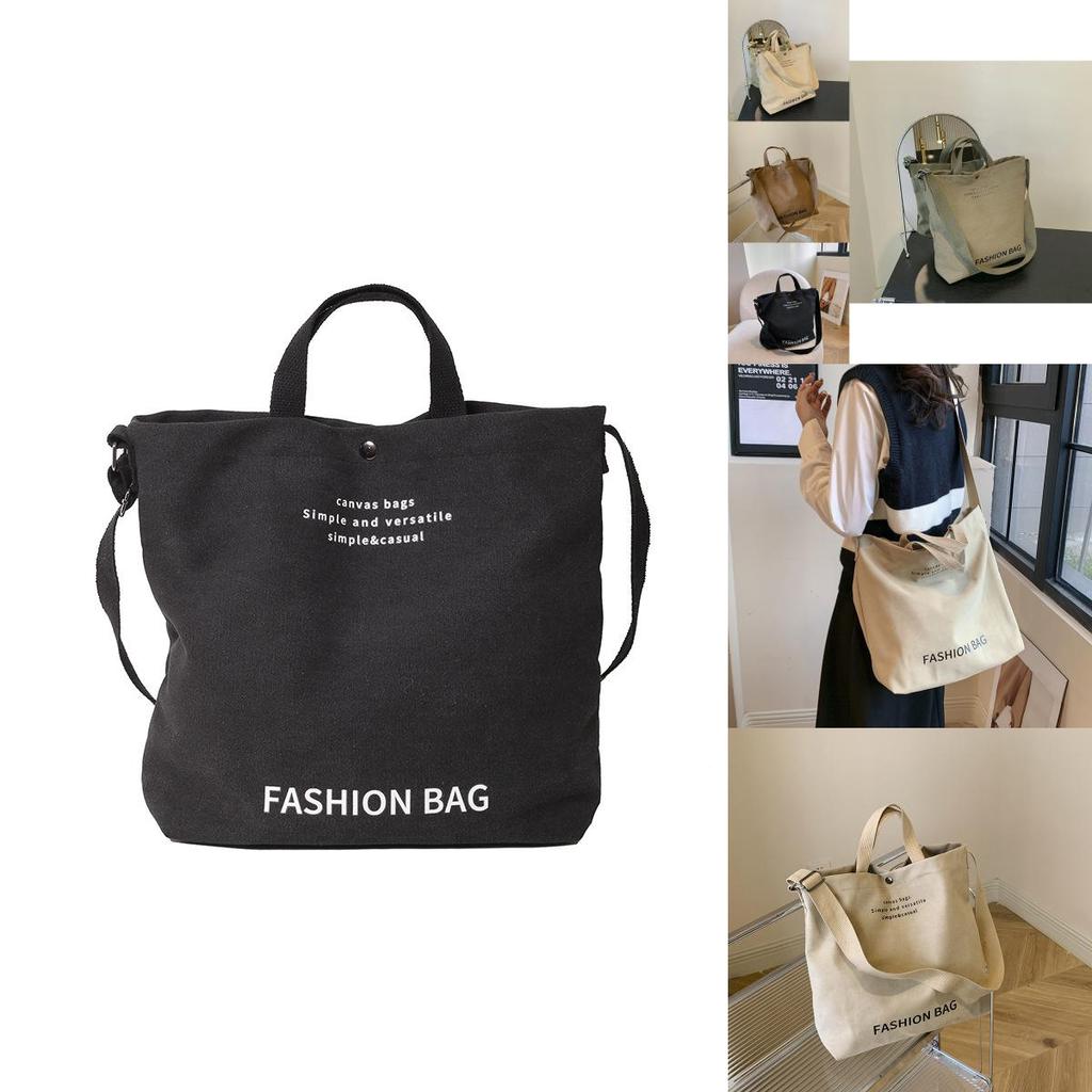 Large Capacity Stylish Canvas Shoulder Bag For Women Ideal For Autumn Commutes