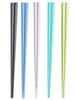 Fujisho Made In Japan Dishwasher Safe Octagonal 5 Pastel Set Pointed Tip 0824 Easy-to-Grip Chopsticks, 23cm, Colors, 5-Piece (Easy-to-Grip, &