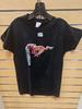 Ladies Style MUSTANG Shirt, Pink Camo Pony On Front, Size Small
