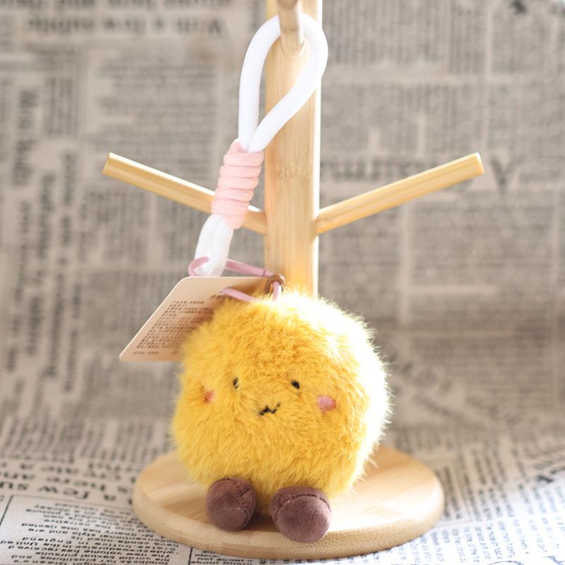 1Pcs Dumpling Zongzi Bag Hanging Accessory Cute Creative Steamed Rolls Rice Dumpling Plush Pendant Keychain Festive Gifts A6