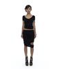 Kasiko Peek-A-Boo Strap Skirt Black